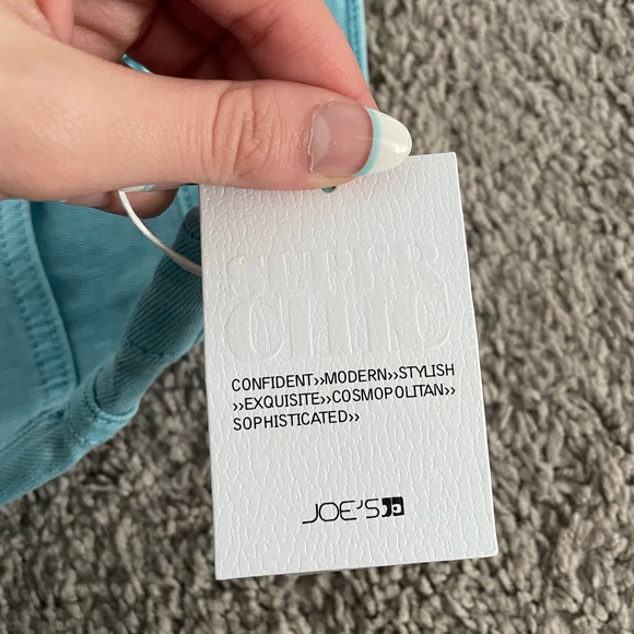 New With Tags Tile Blue Teal Straight Ankle Joe’s Jeans - Picture 5 of 6